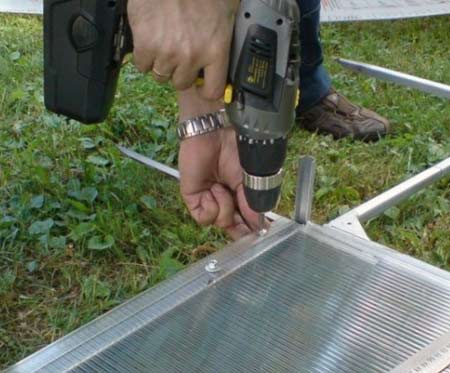 Монтаж поликарбоната